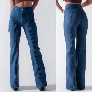 NWT Revice Roller Girl Flare Jeans